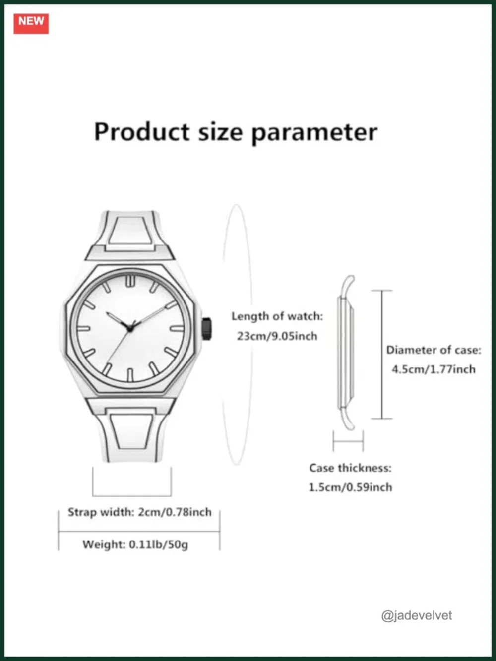 GORBEN Creative Sketch Quartz Watch Sports Minimalist Analog Rubber Strap